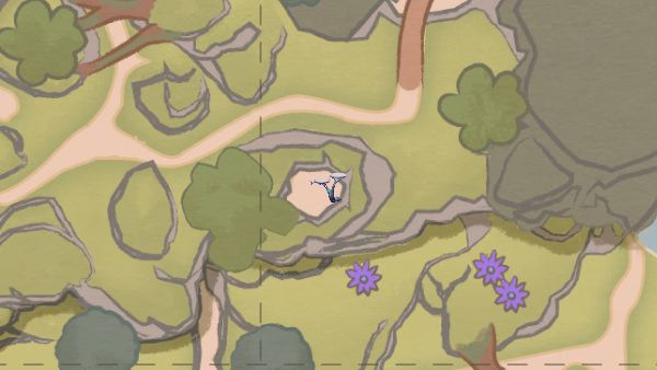 Paliaの太古の森の家具の棚壁がある場所